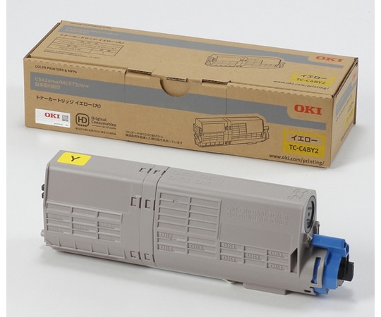 OKI トナーカートリッジ(大)イエロー(MC573dnw/C542dnw) TC-C4BY2 1個(ご注文単位1個)【直送品】
