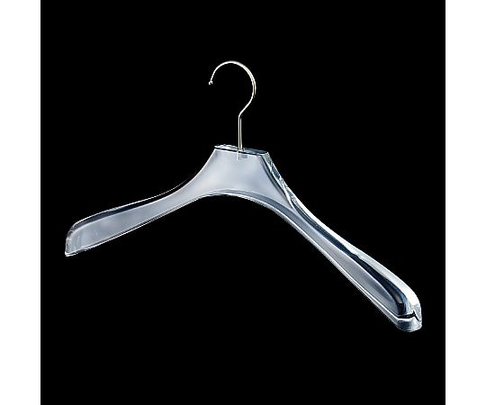 アズワン 透明アクリルハンガー 婦人トップス用肩厚タイプ 8本 61-799-47-3 1セット（ご注文単位1セット）【直送品】