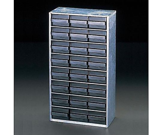 エスコ 306x150x552mm/3列 8段 パーツキャビネット(ESD) EA506EC-24 1個 (ご注文単位1個)【直送品】