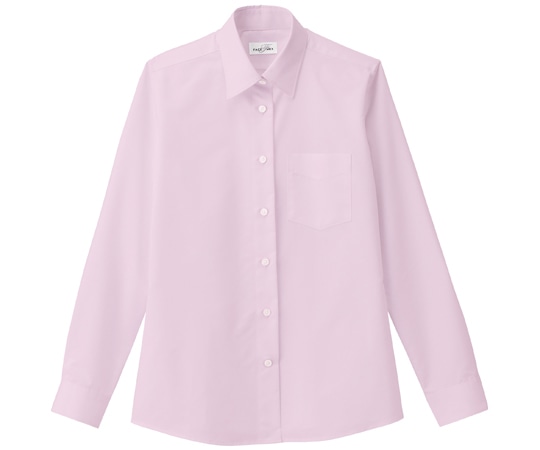 ボンマックス レディスレギュラーカラー長袖ブラウス ピンク 5G FB4035L 1枚（ご注文単位1枚）【直送品】