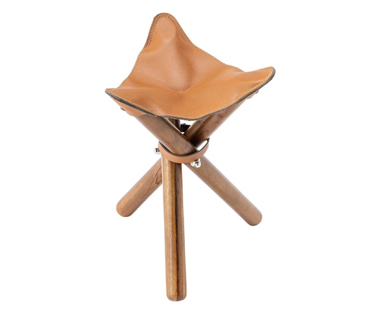 東谷 フォールディングスツール キャメル NW-183 1個（ご注文単位1個）【直送品】