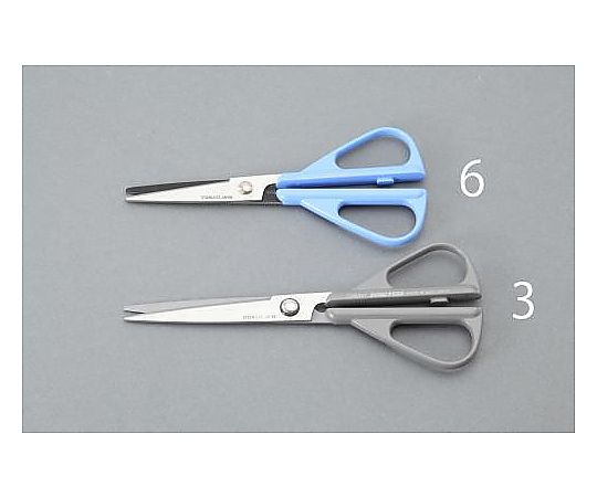 エスコ 140mm はさみ・事務用(フッ素コート/ステンレス製) EA540HB-6 1本(ご注文単位1本)【直送品】