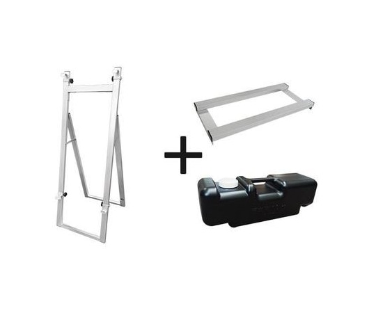 常磐精工 アルミニューイーゼルM ウエイトアーム・水タンクセット ANEZ-M-3SET 1個（ご注文単位1個）【直送品】