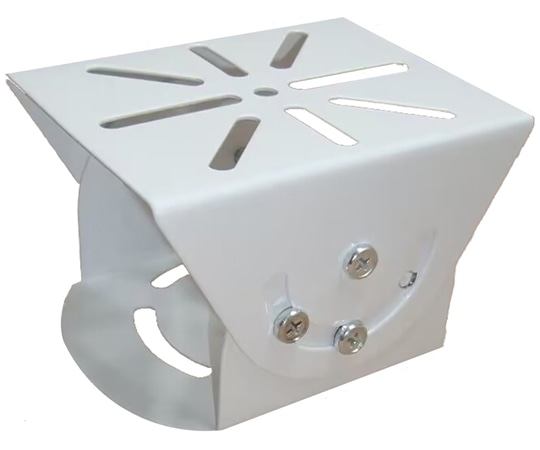 ビットストロング 監視カメラ角度調整ハウジングブラケット取り付け金具 120×96×76mm 白 BS-KANKANA-GO28 1個(ご注文単位1個)【直送品】