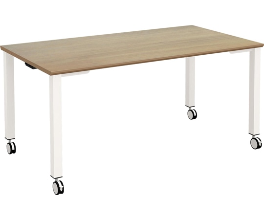Y2K TASテーブル キャスター仕様 1580 ライトブラウン/ホワイト  1台(ご注文単位1台)【直送品】