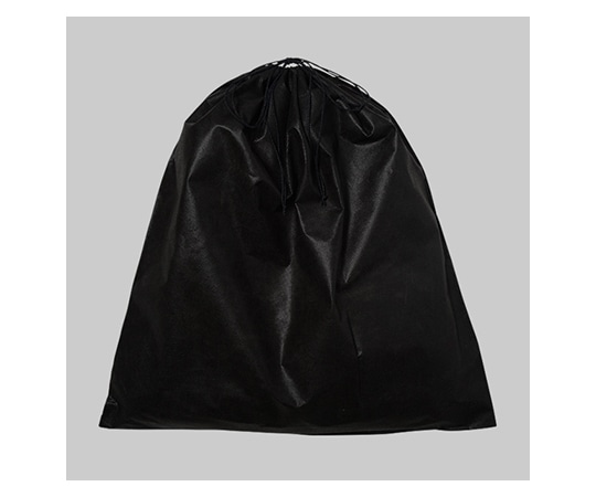 アズワン 不織布インナー巾着 黒 LL 1箱(100枚入) KW0005AR00 1箱(ご注文単位1箱)【直送品】