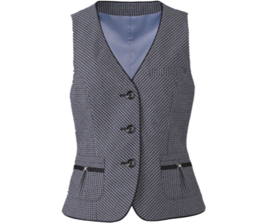 カーシーカシマ ENJOY ベスト GRAPH TWEED CHECK 531-2 17号 EAV531 1枚（ご注文単位1枚）【直送品】