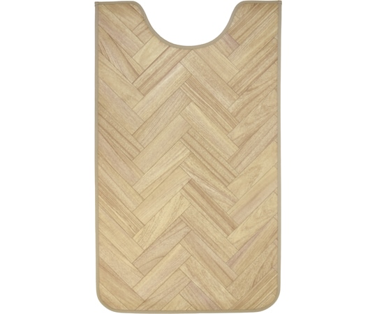 三愛繊維 拭けるマットシリーズ ヘリンボーン トイレマット 600×1000mm(ロング)  1個(ご注文単位1個)【直送品】