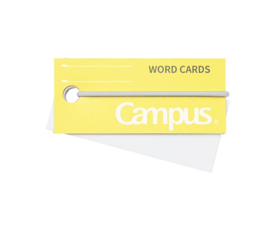 コクヨ キャンパス バンドでまとまる単語カード 黄 85枚 タン-201Y 1冊（ご注文単位1冊）【直送品】