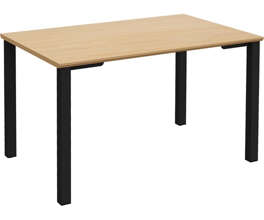 Y2K TASテーブル アジャスター仕様 1280 ナチュラル/ブラック  1台(ご注文単位1台)【直送品】