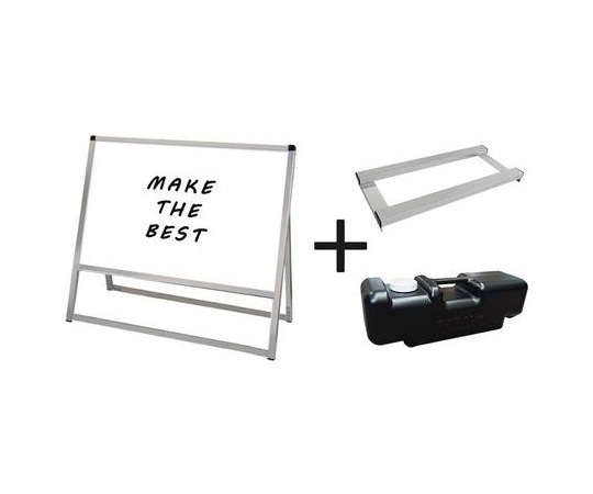 常磐精工 バリウススタンド看板 ホワイトボード A1横片面 ウエイトアーム・水タンクセット VASKWB-A1YK-3SET 1個（ご注文単位1個）【直送品】