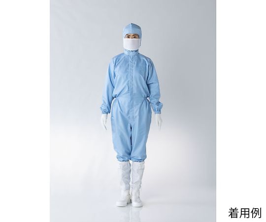 東洋リントフリー ESD対策ツナギ服 青 5L FG154C-02 5L 1枚 (ご注文単位1枚)【直送品】