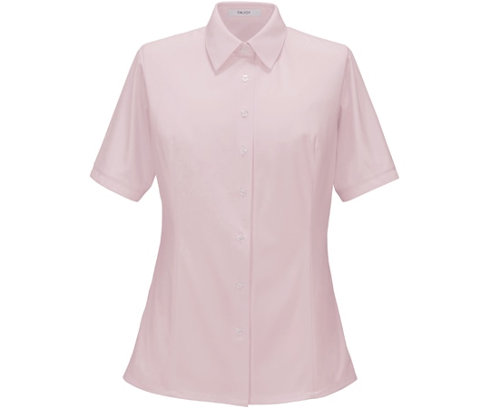 カーシーカシマ ENJOY 半袖ブラウス TRICOT CORD KNIT ピンク 19号 ESB873 1枚（ご注文単位1枚）【直送品】