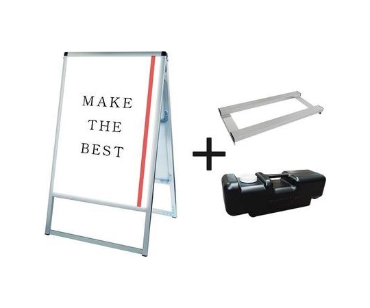 常磐精工 バリウススタンド看板LED B2両面 ウエイトアーム・水タンクセット VASKLED-B2R-3SET 1個（ご注文単位1個）【直送品】