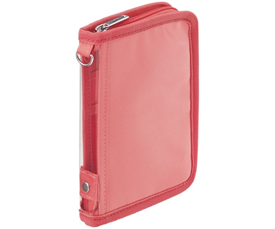 LIHITLAB myfa デコレーションポーチ ミニ コーラルレッド A3301-3 1個(ご注文単位1個)【直送品】