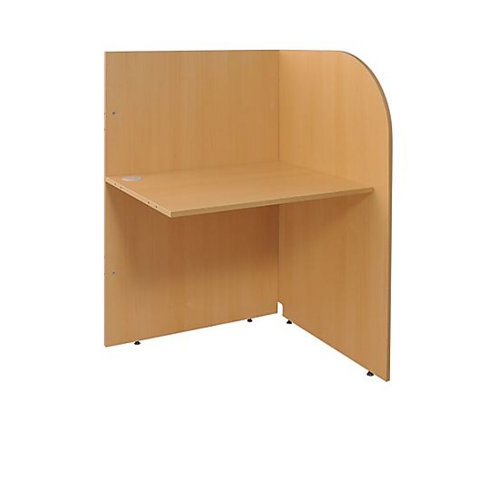 カグクロ 多目的個別ブース 連結型 W800mm チーク Z-GB02-TK 1台(ご注文単位1台)【直送品】