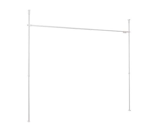 アズワン 1600-2800x1900-2640mm カーテンポール EA970KE-7 1セット(ご注文単位1セット)【直送品】