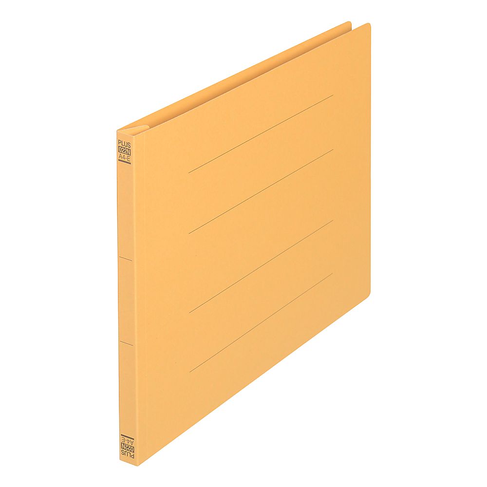 プラス フラットファイル A4E イエロー 3冊 No.024NP 1パック(ご注文単位1パック)【直送品】