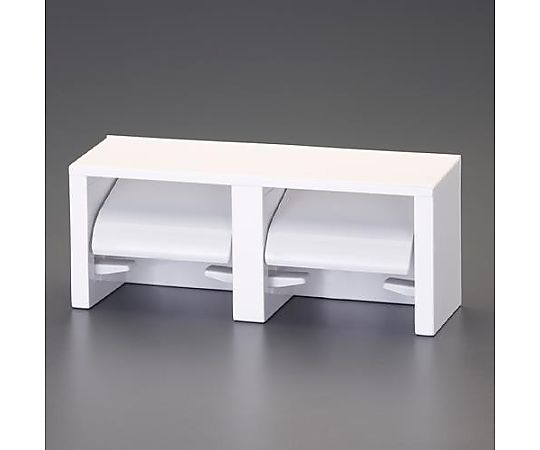 カクダイ 324x100x131.5mm トイレットペーパーホルダー(2連) EA638LD-10A 1個(ご注文単位1個)【直送品】