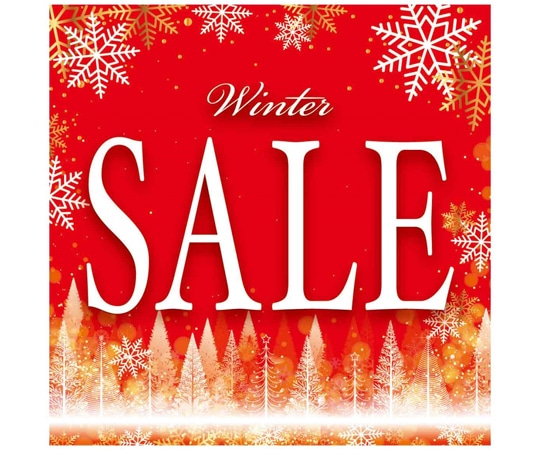 アズワン Winter Sale ポスター 36×36cm 両面 10枚入 38-156-9-1 1個（ご注文単位1個）【直送品】