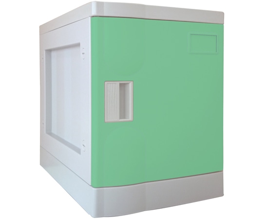 宮成製作所 プラボックス Sサイズ グリーン 鍵なし ベース付 PB-KSG1 1台(ご注文単位1台)【直送品】