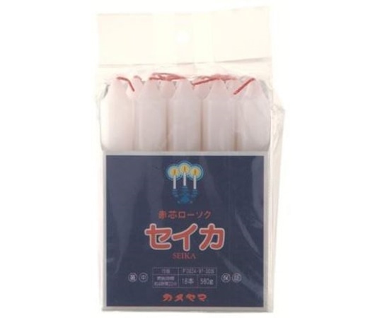 カメヤマ カメヤマ 聖火印 15号(角袋)560g 18本入  1箱(ご注文単位1箱)【直送品】