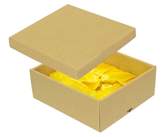 ヤマニパッケージ 贈答箱 ナチュラルBOX16号 ヒモ無・布付 100枚 16-19BN 1ケース（ご注文単位1ケース）【直送品】