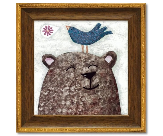 ユーパワー ミニゲル アートフレーム ジャネット ネルソン｢ベリー ハッピー ソング｣ JN-02001 1個（ご注文単位1個）【直送品】