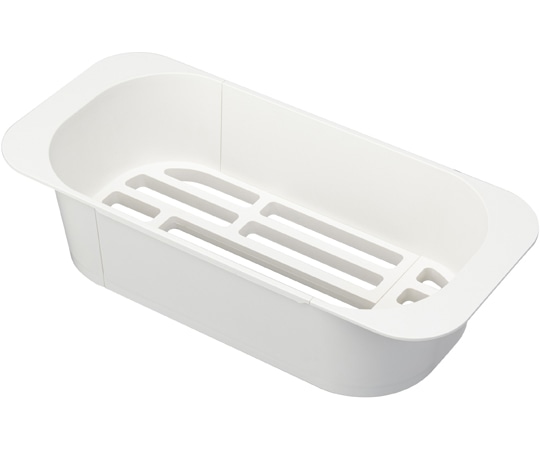 山崎実業 伸縮水切りバスケット アクア ホワイト 3228 1個（ご注文単位1個）【直送品】