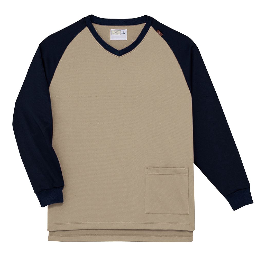 KIRAKU(トンボ) トレーナー ライトブラウン M(身丈73cm) CV207-28 M 1枚（ご注文単位1枚）【直送品】