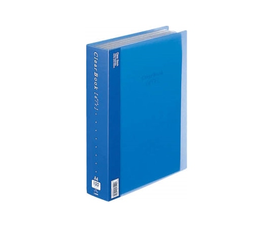 ライオン事務器 クリアーブック 【ε:r】 ブルー CR-100A 1冊(ご注文単位1冊)【直送品】