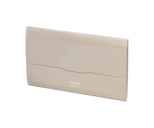 コクヨ 書類ファイル<ノビータ>封筒・6P サンドベージュ フ-NV951LS 1冊（ご注文単位1冊）【直送品】