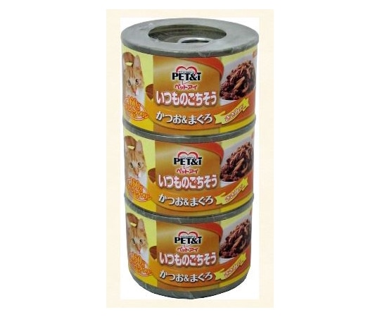 ペットアイ いつものごちそう かつお&まぐろ ささみ入り 160g×3P  1箱（ご注文単位1箱）【直送品】