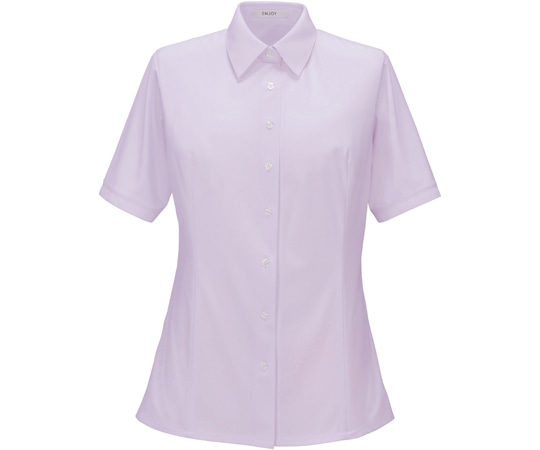 カーシーカシマ ENJOY 半袖ブラウス TRICOT CORD KNIT パープル 15号 ESB873 1枚（ご注文単位1枚）【直送品】