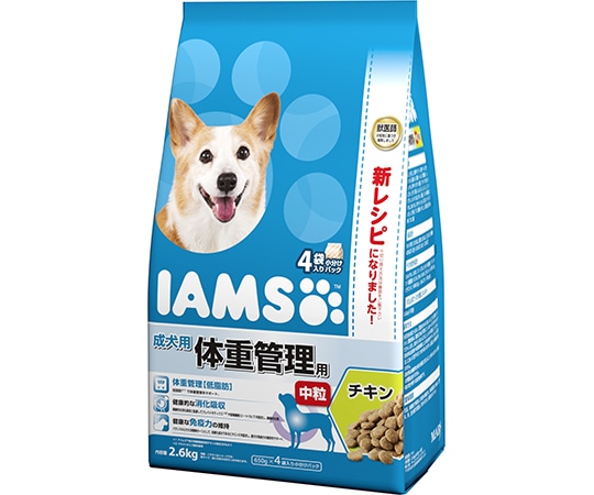 マースジャパンリミテッド アイムス 成犬用 体重管理用 チキン 中粒 2.6kg ID226 1個（ご注文単位1個）【直送品】
