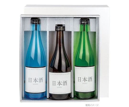 ヤマニパッケージ 贈答箱 白銀 720mL×3本 30枚 K-1582 1ケース（ご注文単位1ケース）【直送品】