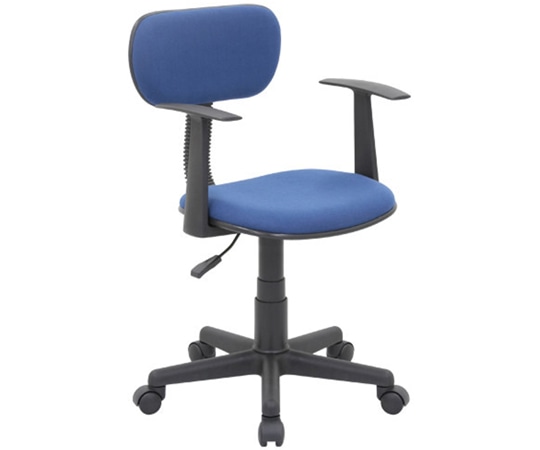 カグクロ ニューエコノミーチェア(肘付)ブルー NEO-100-A-BL 1個(ご注文単位1個)【直送品】