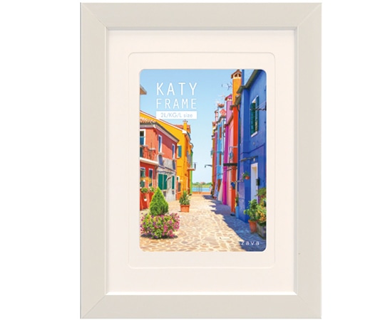 万丈 ケイティフレーム 2L判 ホワイト KT-2L-WH 1個(ご注文単位1個)【直送品】