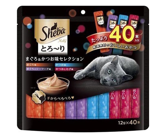 マースジャパンリミテッド シーバとろ~りメルティ マグロ&カツオセレクション 12g×40本 SMT50 1パック（ご注文単位1パック）【直送品】