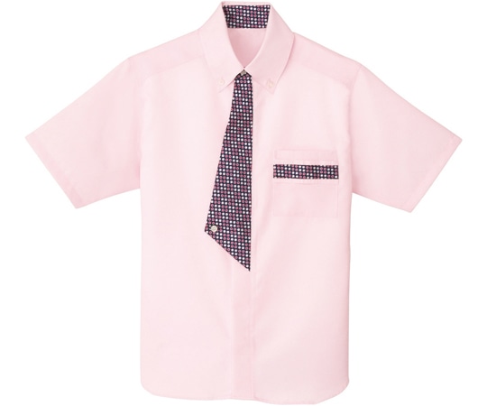カーシーカシマ AMUS-NET 半袖シャツ ピンク LL ASY183 1枚（ご注文単位1枚）【直送品】
