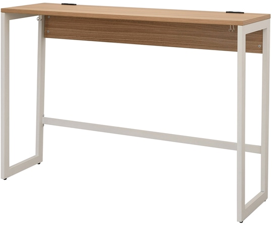 アール・エフ・ヤマカワ リスム ハイデスク W1500×D450 ウォルナット×ホワイト脚 2ヶ口コンセント付き RFFHD-1545DM-WL 1台(ご注文単位1台)【直送品】