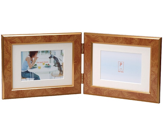 万丈 ペアフレーム 2LW クラシック ヨコ キャメル PF-2LWY-CC 1個(ご注文単位1個)【直送品】