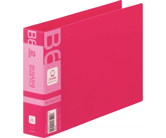 ライオン事務器 リングファイル ミナノ レッド RF-228M 1冊(ご注文単位1冊)【直送品】