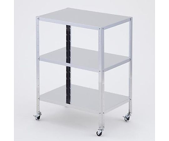 エスコ 610x410x809mm /3段 ワゴン(ステンレス製) EA956MV-17A 1台(ご注文単位1台)【直送品】