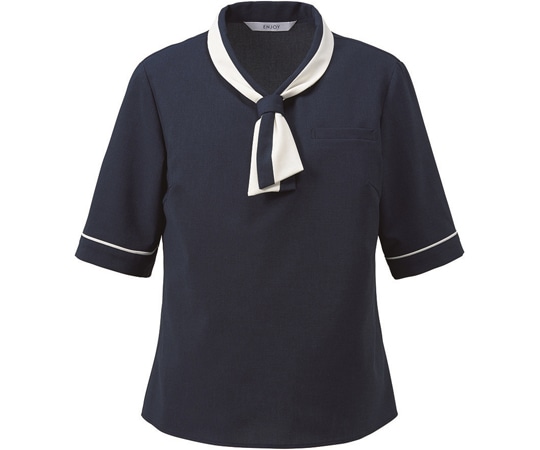 カーシーカシマ ENJOY オーバーブラウス TRABEST CARE ネイビー 13号 EST837 1枚（ご注文単位1枚）【直送品】