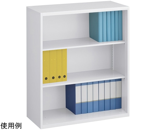 カグクロ オープン書庫 ホワイト(W900×D400×H1050) SOW-04K 1個(ご注文単位1個)【直送品】