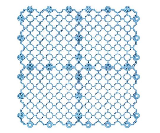 エスコ 150x 150mm すのこ(プラスチック製/青) EA997RJ-47 1個(ご注文単位1個)【直送品】