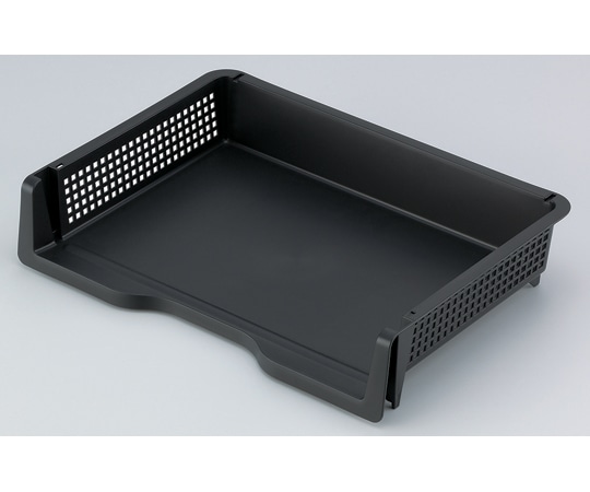 イノマタ化学 A4ラック ヨコ型 ブラック #4315 1個(ご注文単位1個)【直送品】