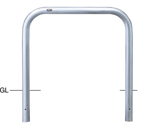 サンポール ステンレス アーチ型車止め 固定式 φ60.5(t3.0)×W1000×H800mm AA-7U10-800 1台(ご注文単位1台)【直送品】
