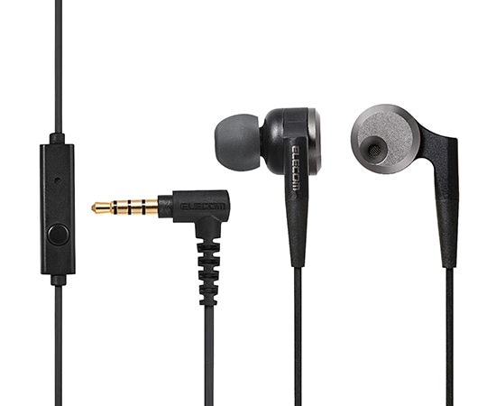 エレコム ステレオヘッドホンマイク「Grand Bass」 ブラック EHP-GB100MBK 1個(ご注文単位1個)【直送品】